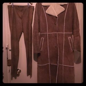 Coat WILSON LEATHER  & MATCHING TIGHTS ZARA